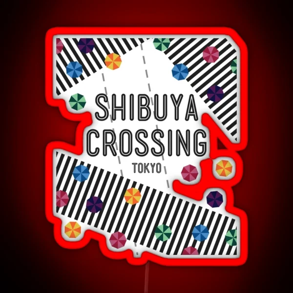 Shibuya Crossing Tokyo Japan RGB Neon Sign