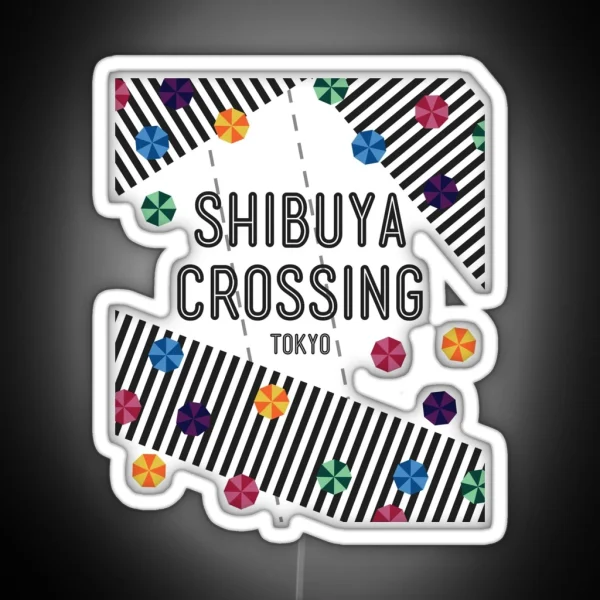 Shibuya Crossing Tokyo Japan RGB Neon Sign