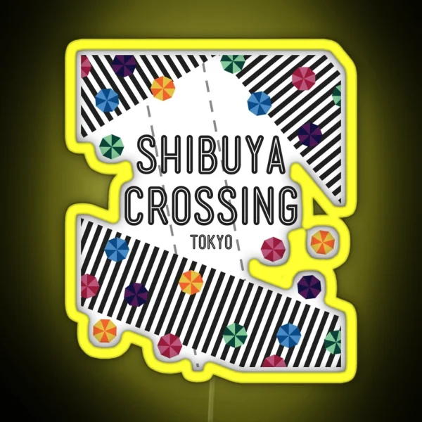 Shibuya Crossing Tokyo Japan RGB Neon Sign
