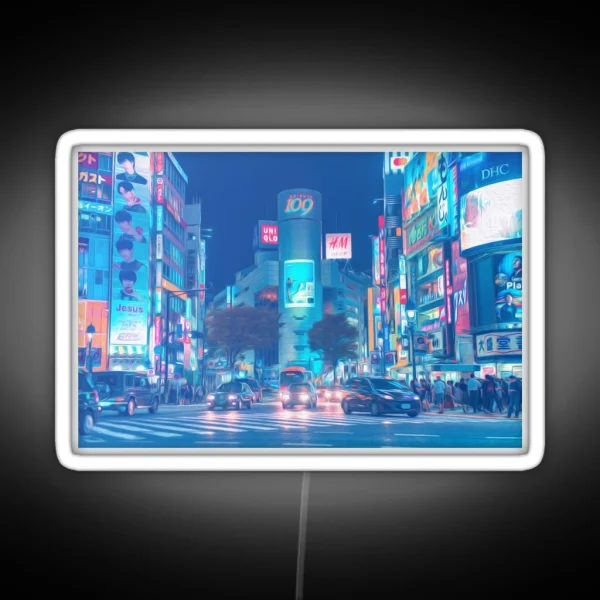 Shibuya Crossing Tokyo RGB Neon Sign