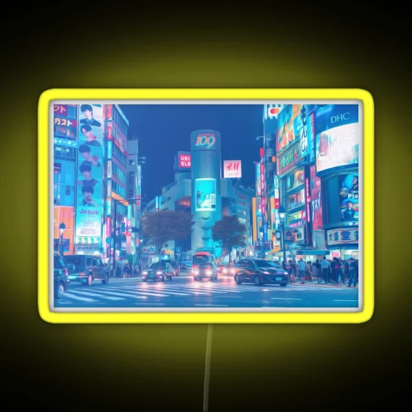 Shibuya Crossing Tokyo RGB Neon Sign