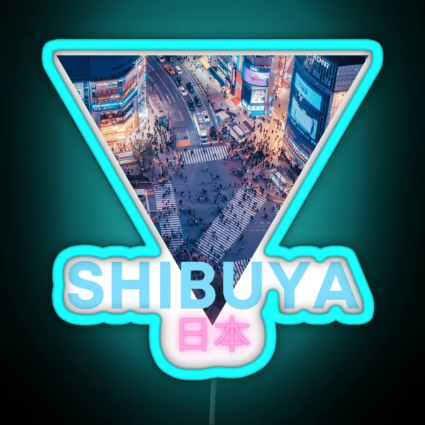 Shibuya Japan RGB Neon Sign