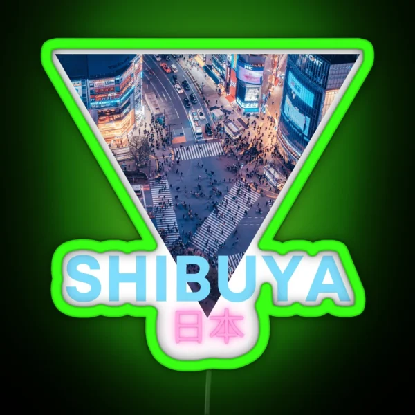 Shibuya Japan RGB Neon Sign