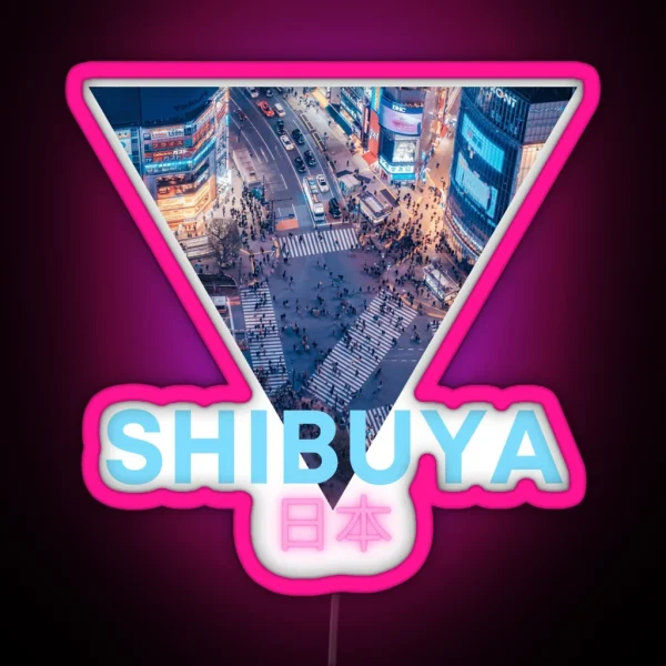 Shibuya Japan RGB Neon Sign