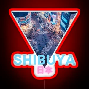 Shibuya Japan RGB Neon Sign