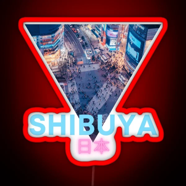 Shibuya Japan RGB Neon Sign