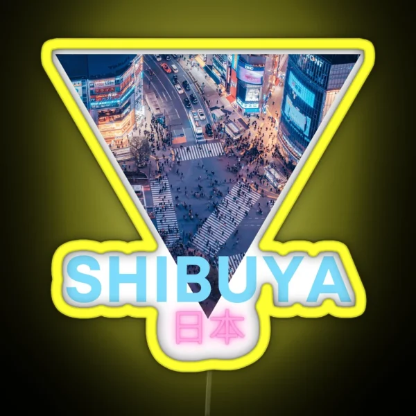 Shibuya Japan RGB Neon Sign