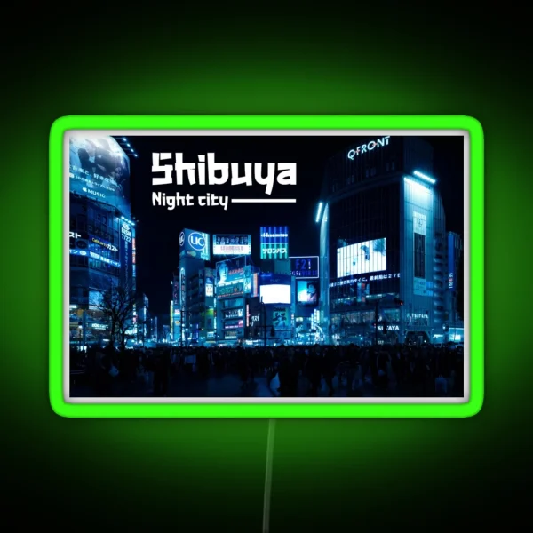 Shibuya RGB Neon Sign