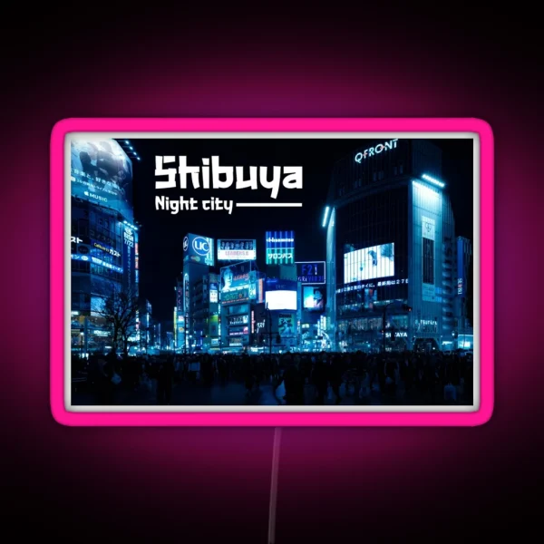 Shibuya RGB Neon Sign