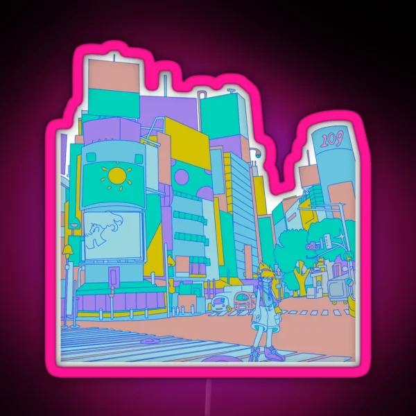 Shibuya RGB Neon Sign
