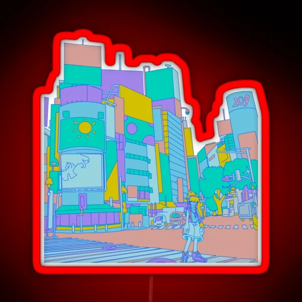 Shibuya RGB Neon Sign