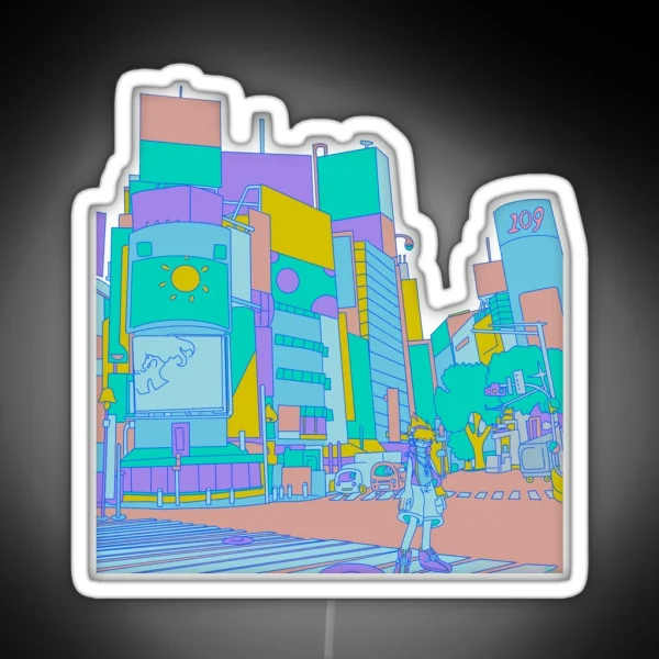 Shibuya RGB Neon Sign