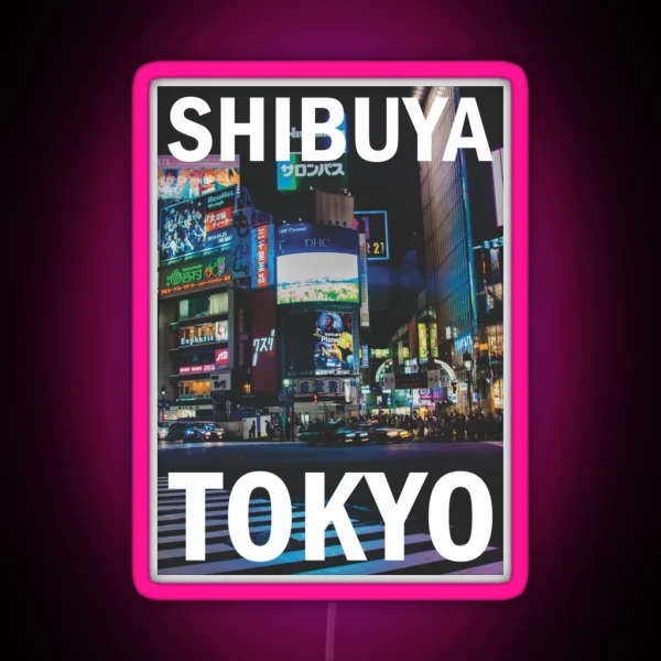 Shibuya Tokyo RGB Neon Sign