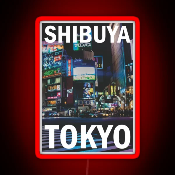 Shibuya Tokyo RGB Neon Sign