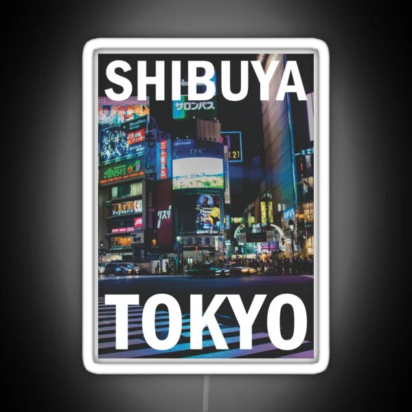 Shibuya Tokyo RGB Neon Sign