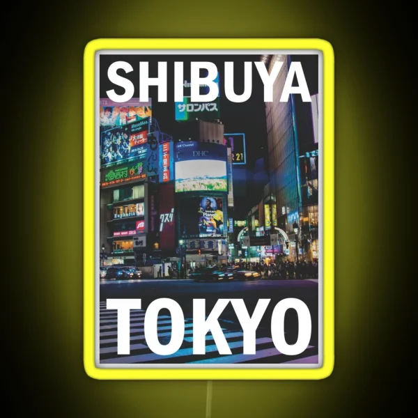 Shibuya Tokyo RGB Neon Sign