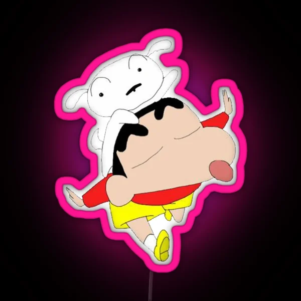 Shin Chan And Shiro RGB Neon Sign