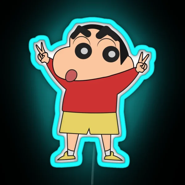 Shin Chan For President RGB Neon Sign