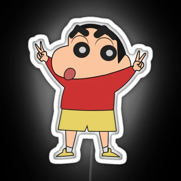 Shin Chan For President RGB Neon Sign