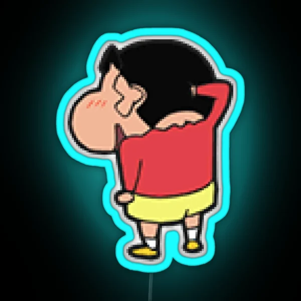 Shin Chan Kid Japanese Cartoon RGB Neon Sign