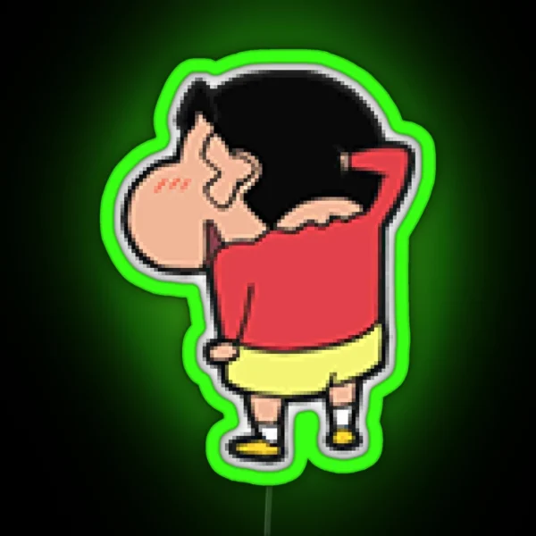 Shin Chan Kid Japanese Cartoon RGB Neon Sign