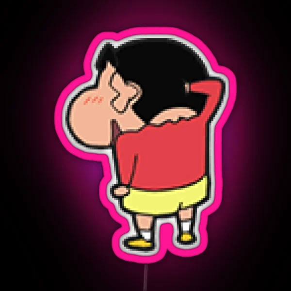 Shin Chan Kid Japanese Cartoon RGB Neon Sign