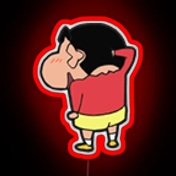 Shin Chan Kid Japanese Cartoon RGB Neon Sign