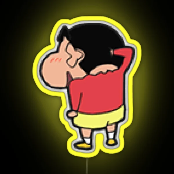 Shin Chan Kid Japanese Cartoon RGB Neon Sign