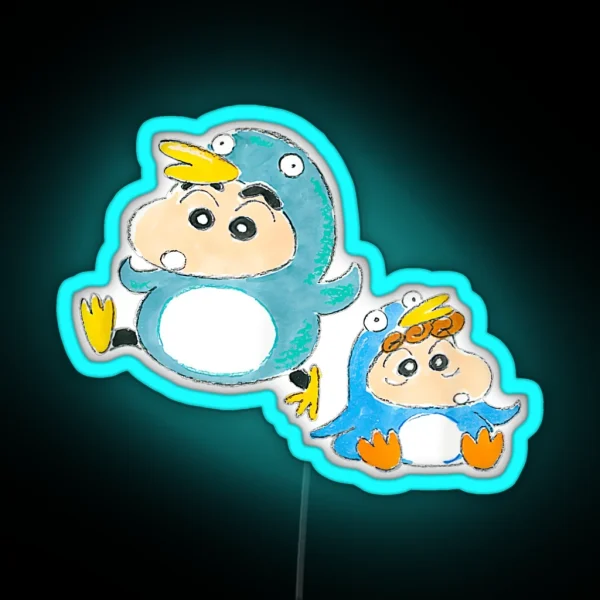 Shin Chan Lovely RGB Neon Sign