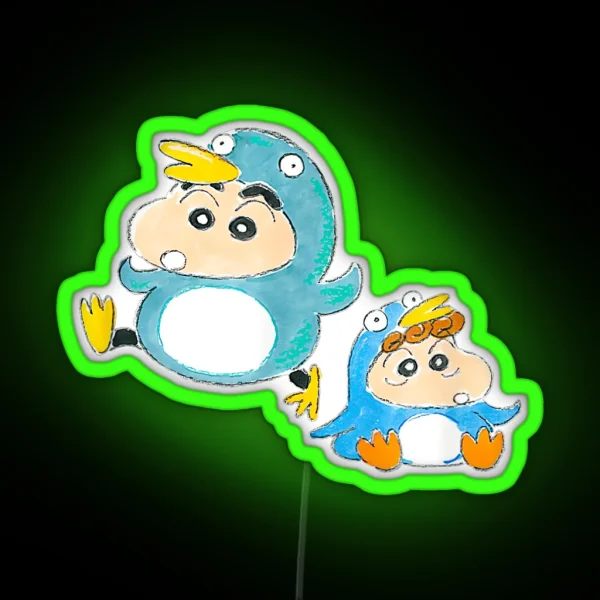 Shin Chan Lovely RGB Neon Sign