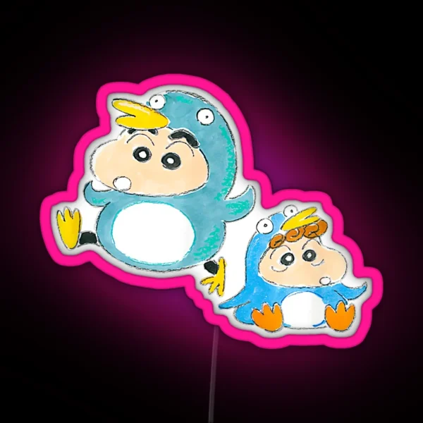 Shin Chan Lovely RGB Neon Sign