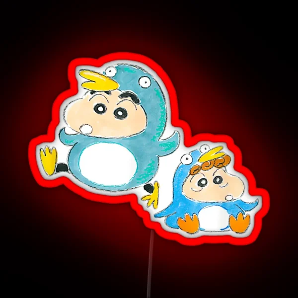 Shin Chan Lovely RGB Neon Sign