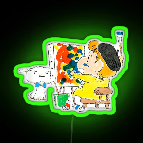 Shin Chan N Shin Chan Bn RGB Neon Sign