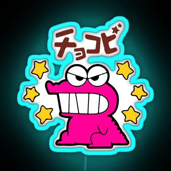 Shin Chan PANTONE Cookies RGB Neon Sign