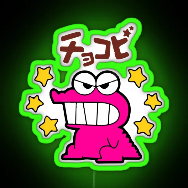 Shin Chan PANTONE Cookies RGB Neon Sign