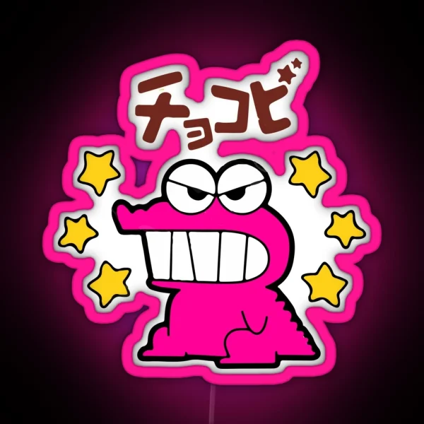 Shin Chan PANTONE Cookies RGB Neon Sign