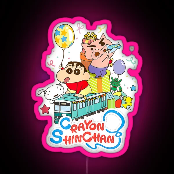 Shin Chan Shin Chan Love RGB Neon Sign