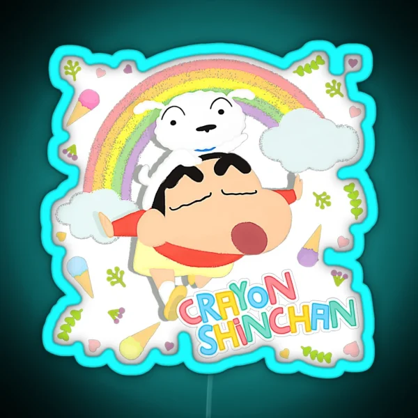 Shin Chan Shin Chan Shin Chan Shin Chan Shin Chan Nn RGB Neon Sign
