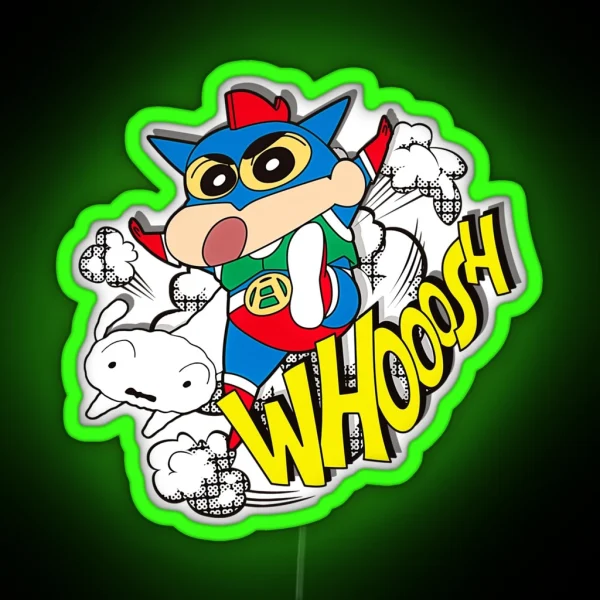 Shin Chan Shin Chan Shin Channnnnn RGB Neon Sign