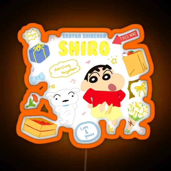 Shin Chan Shin Channn Shin Chan RGB Neon Sign