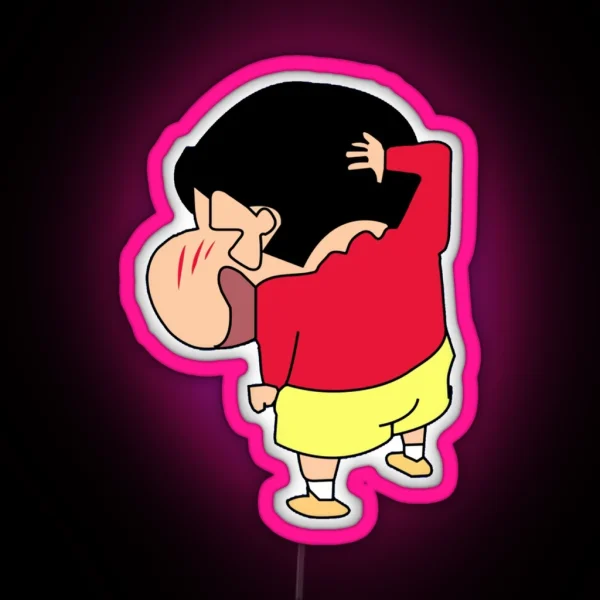 Shinchan Cute RGB Neon Sign