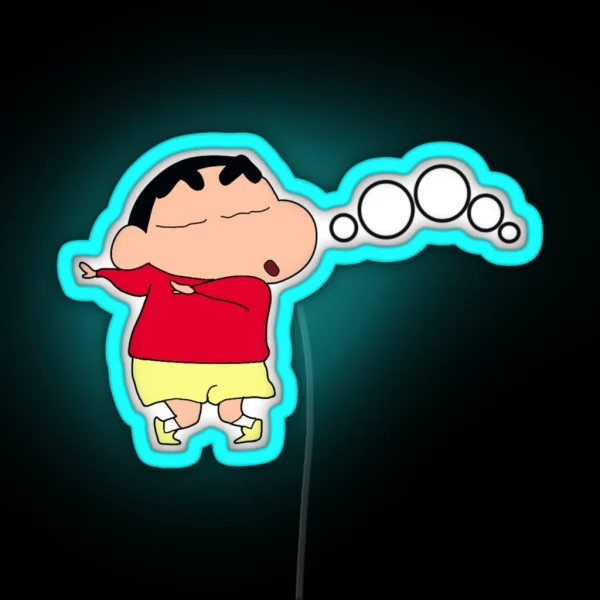 Shinchan Oooooooo RGB Neon Sign