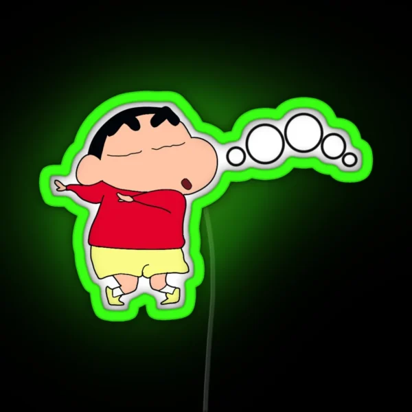 Shinchan Oooooooo RGB Neon Sign