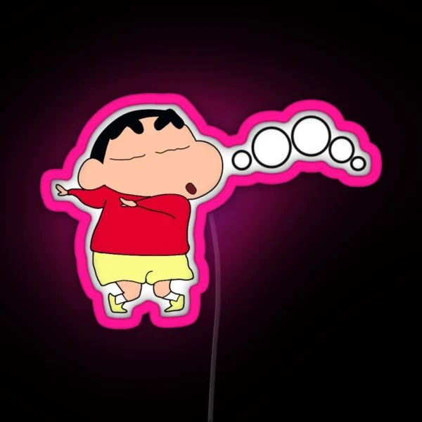 Shinchan Oooooooo RGB Neon Sign