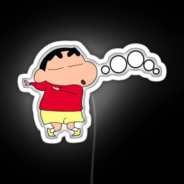 Shinchan Oooooooo RGB Neon Sign