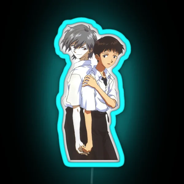 Shinji And Kaworu RGB Neon Sign