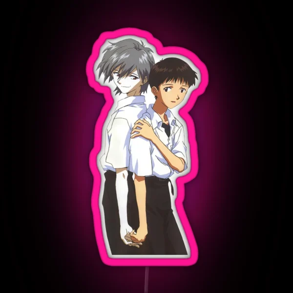 Shinji And Kaworu RGB Neon Sign