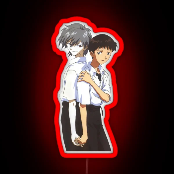 Shinji And Kaworu RGB Neon Sign