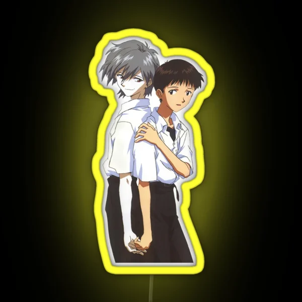 Shinji And Kaworu RGB Neon Sign