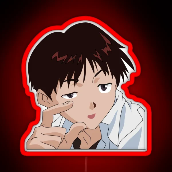 Shinji Evangelion Meme RGB Neon Sign